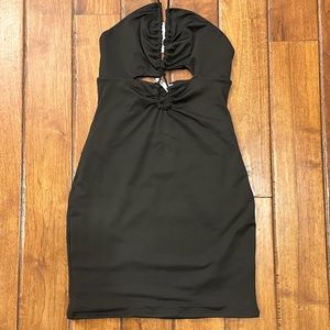 Adika mini dress black halter